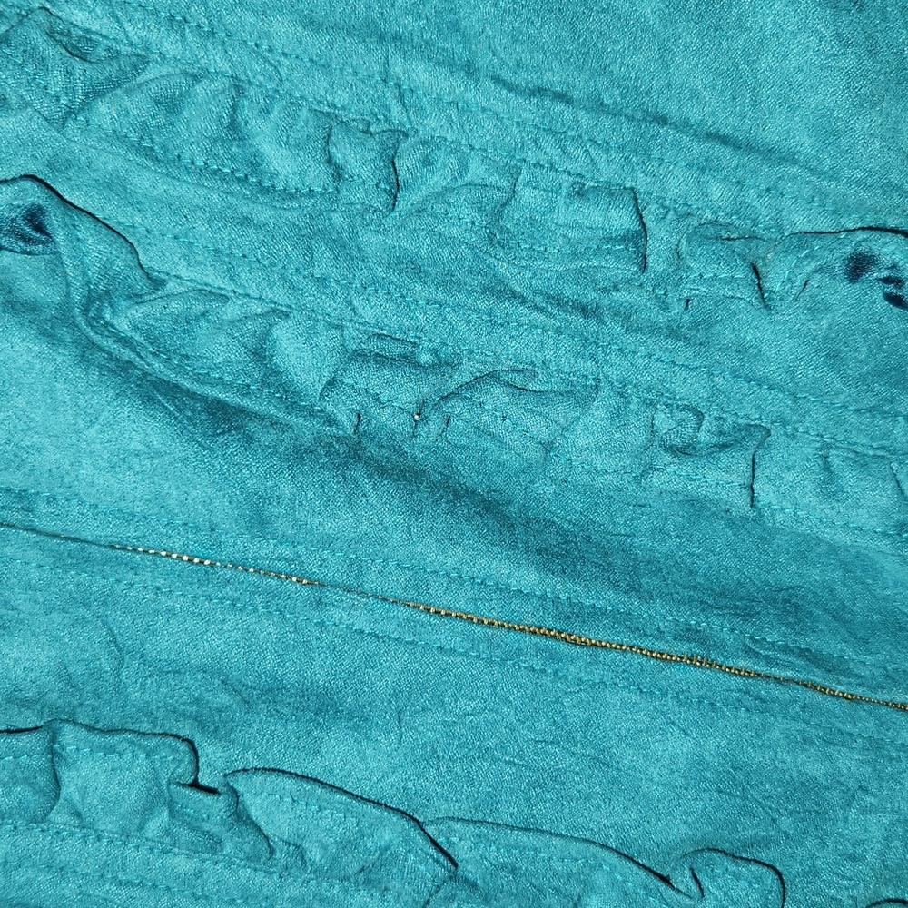 Requirements Ruffle front zip jacket - Picture 2 of 8
